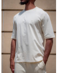 Tee-shirt over size TO-1 crème