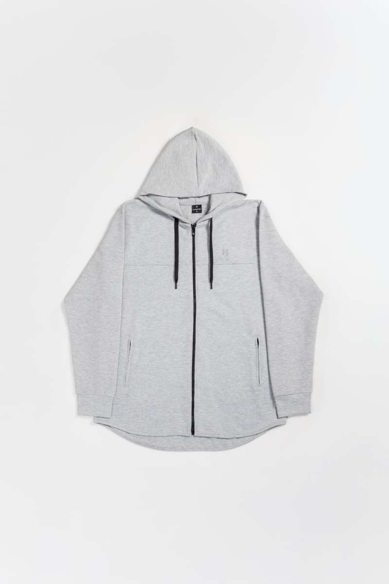 Sweat à capuche gris clair pour homme Maydane