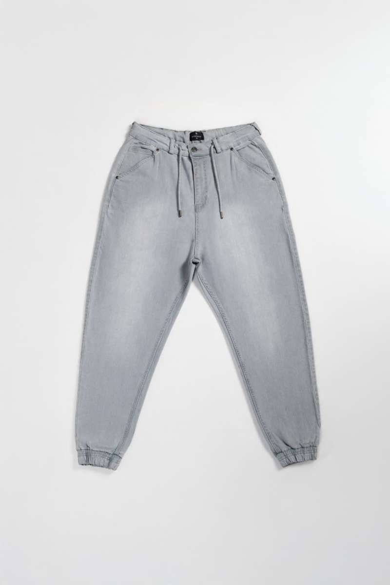 Pantalon sarouel jean NeoJean gris clair