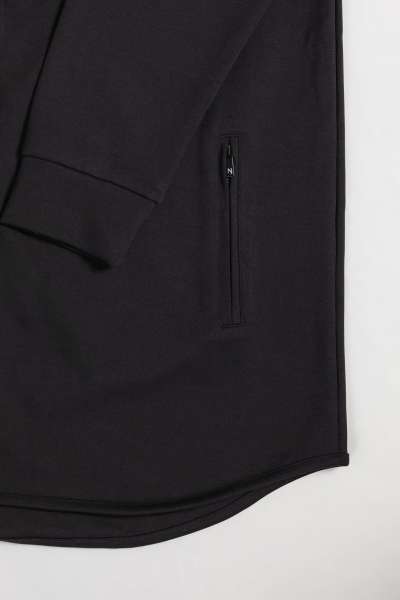 Détails Veste sweat à capuche noir pour homme Maybak