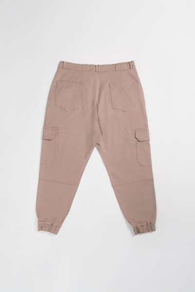 Arrière Pantalon sarouel cargo beige SC-2