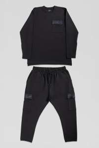 Ensemble noir sweat et jogging saroul Maydane