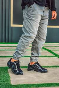 Pantalon sarouel jean NeoJean gris clair