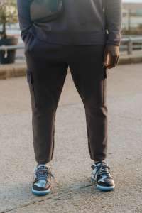 Jogging sarouel gris foncé Noujoum