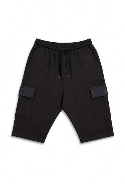 Sarouel bermuda noir Maydane