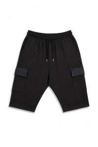 Sarouel bermuda noir Maydane