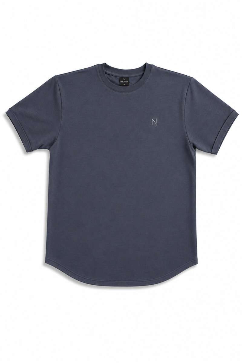 Maybak Fitted Grey T-shirt | Heavy 240g Cotton | Noujoum