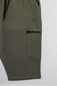 Sarouel bermuda gris Maybak pour homme