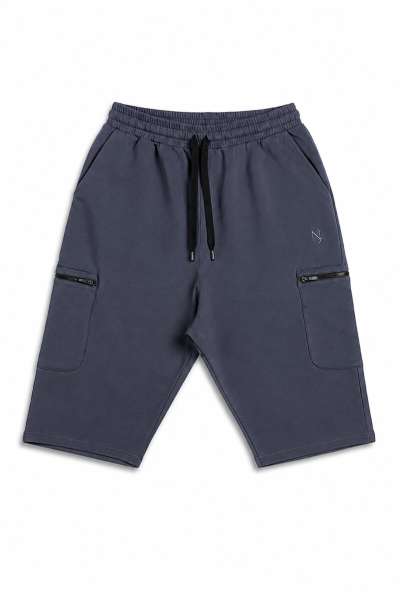 Sarouel bermuda homme gris