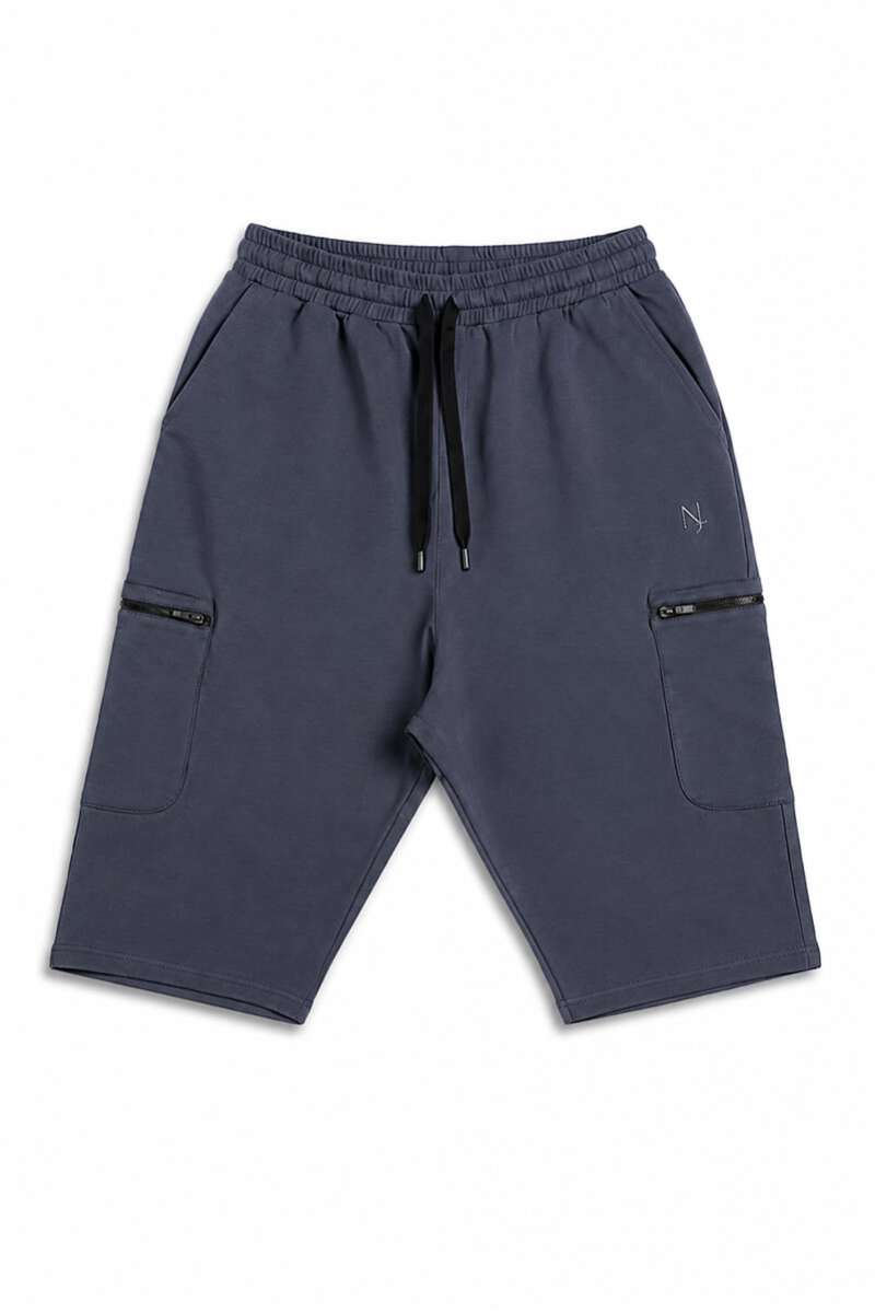 Sarouel bermuda homme gris