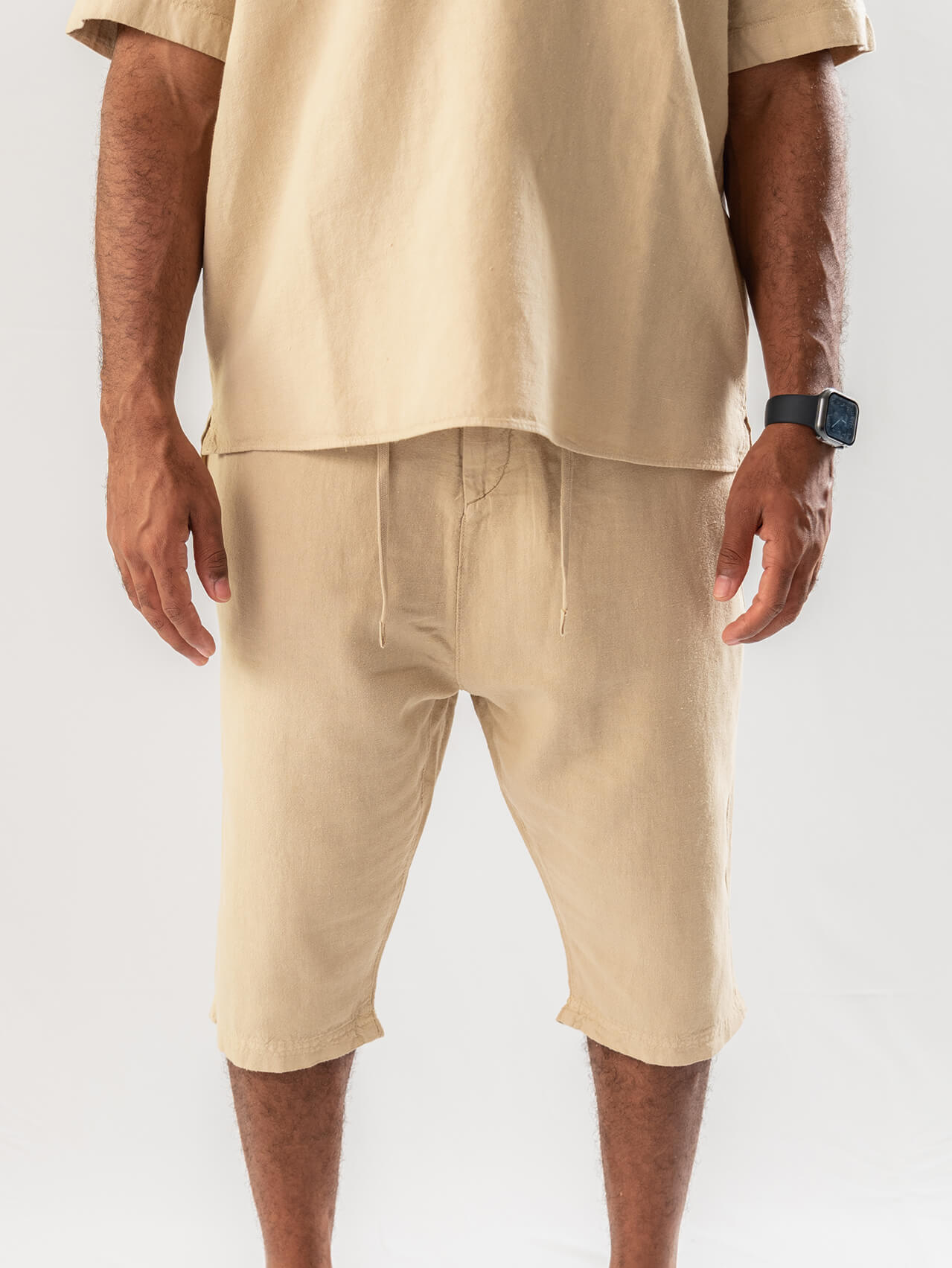 Ensemble homme en lin beige