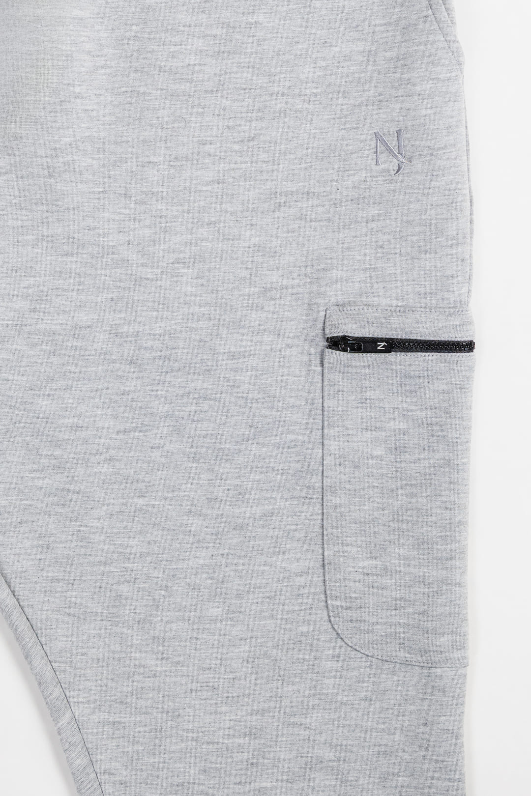 Ensemble vest à capuche et jogging sarouel Maydane gris clair pour homme